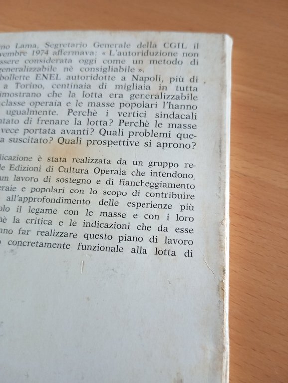 L'autoriduzione. Una risposta delle masse alla crisi, Ed. Cultura operaia … | Immagine Gallery 9