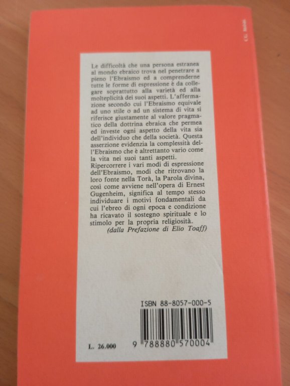 L'ebraismo nella vita quotidiana, Ernest Gugenheim, Giuntina, 1994