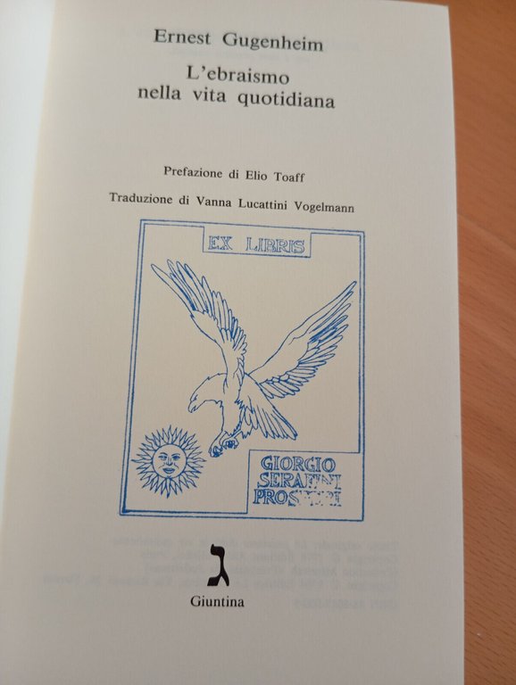 L'ebraismo nella vita quotidiana, Ernest Gugenheim, Giuntina, 1994