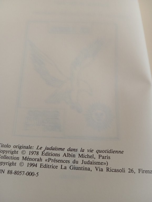 L'ebraismo nella vita quotidiana, Ernest Gugenheim, Giuntina, 1994