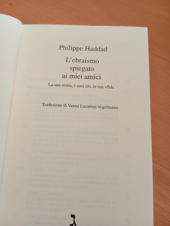 L'ebraismo spiegato ai miei amici, Philippe Haddad, Giuntina, 2003