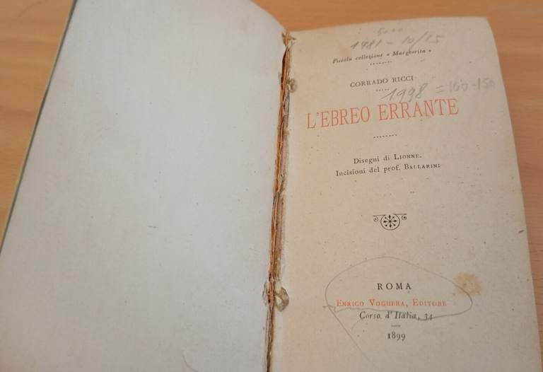 L'ebreo errante, Corrado Ricci, Voghera ed., disegni di Lionne e … | Immagine Gallery 2