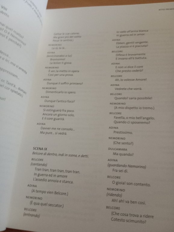 L'elisir d'amore, Libretto, Opera di Roma, 2014