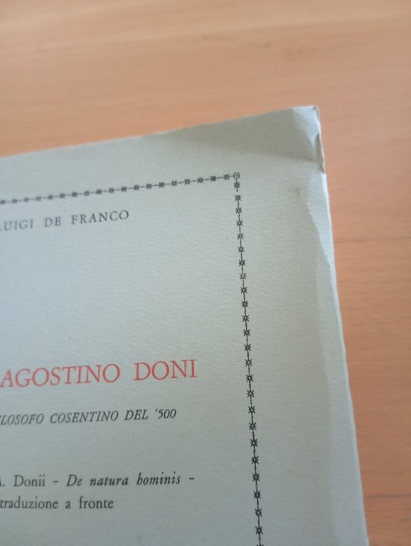 L'eretico Agostino Doni, Luigi De Franco, Pellegrini Editore, 1973 | Immagine Gallery 2