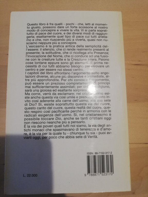 L'esicasmo, Jean-Yves Leloup, Garibaudi, 1999