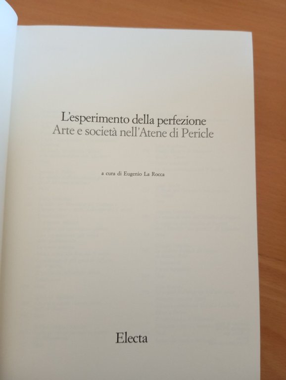 L'esperimento della perfezione, Arte e società nell'Atene di Pericle Electa … | Immagine Gallery 6