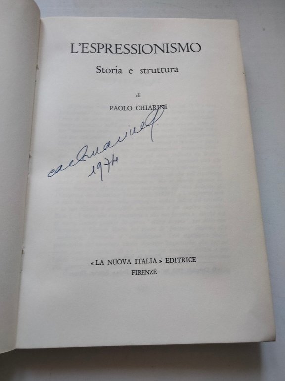 L'espressonismo. Storia e struttura, Paolo Chiarini, La Nuova Italia, 1969 | Immagine Gallery 5