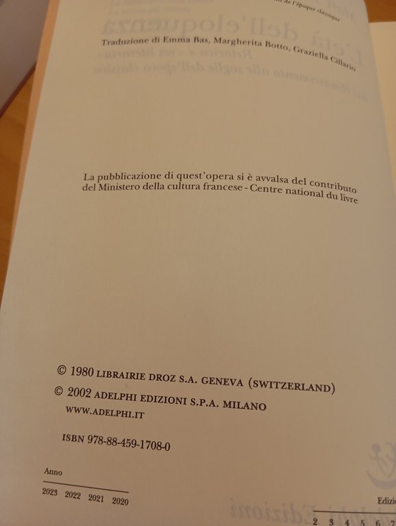 L'età dell'eloquenza, Marc Fumaroli, Adelphi, 2002