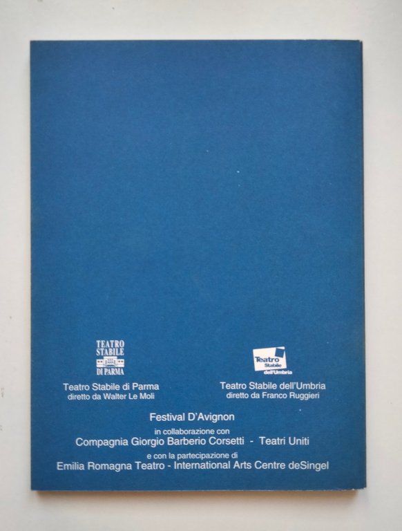 L'histoire du soldat, Pasolini, Citti, Paradisi, Teatro Roma Teatro umbria, …