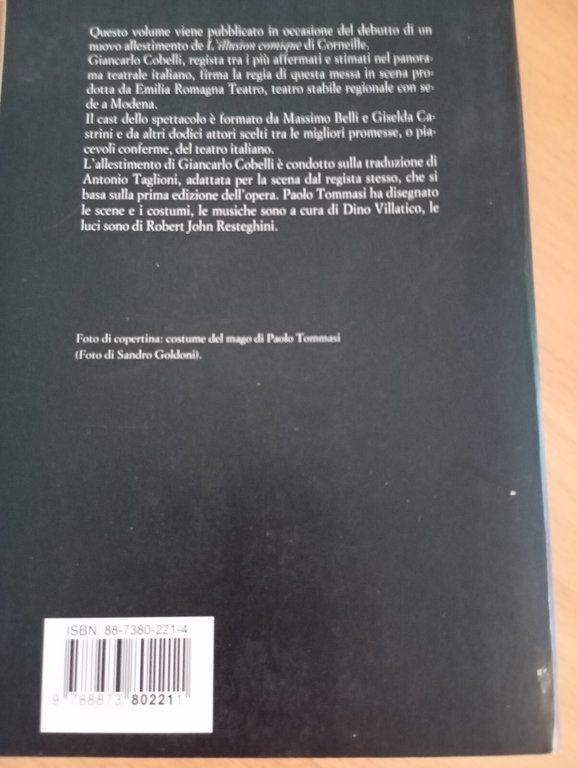 L'illusion comique, Pierre Corneille, Pratiche editrice, 1995, Libro raro