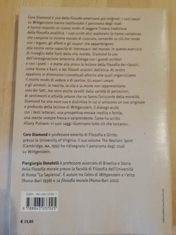 L'immaginazione e la vita morale, Cora Diamond, Carocci, 2006 | Immagine Gallery 8