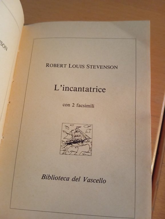 L'incantatrice The Enchantres Robert L. Stevenson, 1990, Biblioteca del vascello