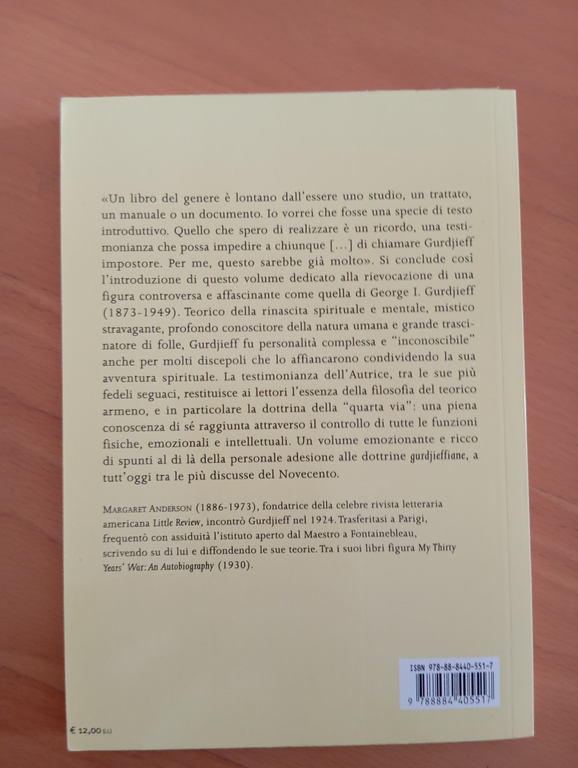 L'inconoscibile Gurdjieff, Margaret Anderson, Gremese, 1996