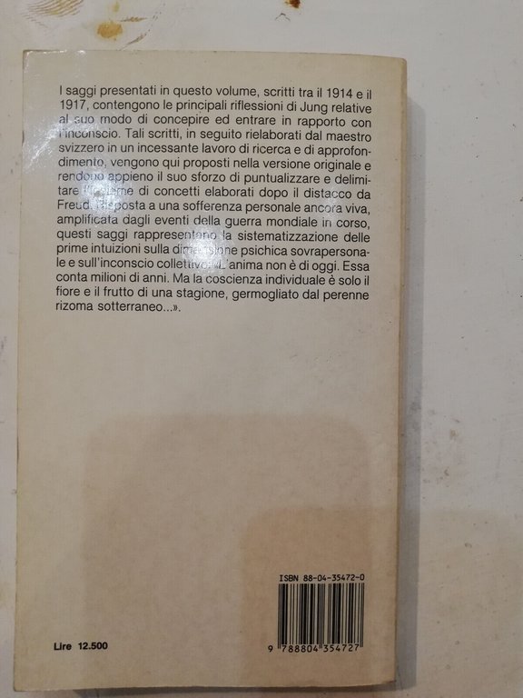 L'inconscio, Carl Gustav Jung, 1992, Mondadori