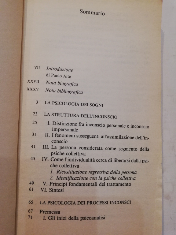 L'inconscio, Carl Gustav Jung, 1992, Mondadori