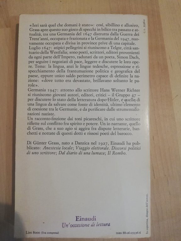 L'incontro di Telgte, Gunter Grass, Einaudi, 1982