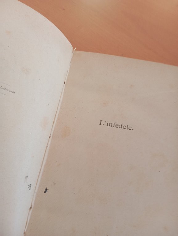 L'infedele, Matilde Serao, Brigola, prima edizione, 1897