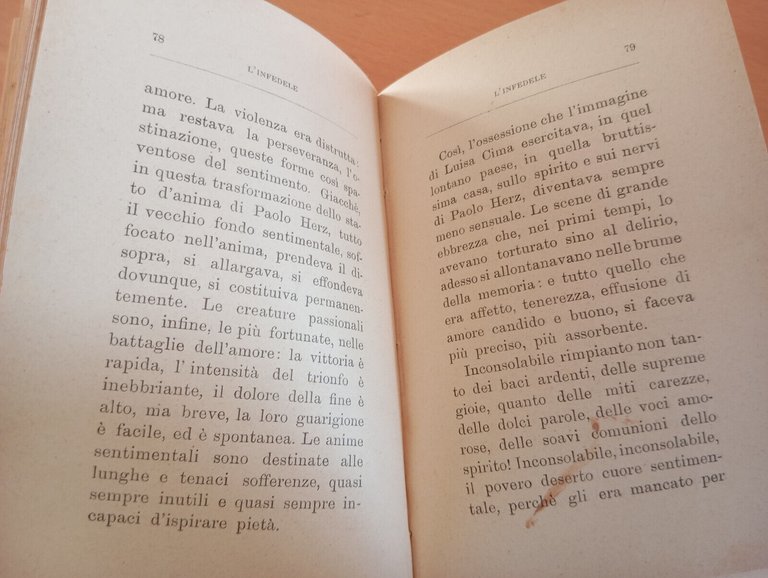 L'infedele, Matilde Serao, Brigola, prima edizione, 1897