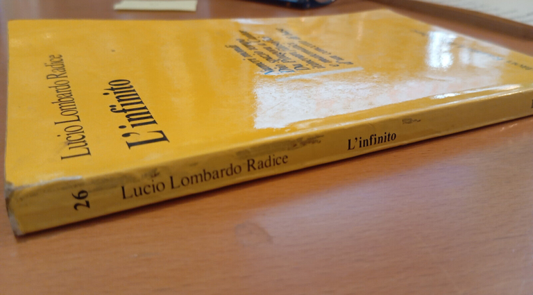 L'infinito, Lucio Lombardo Radice, Editori Riuniti, 1982