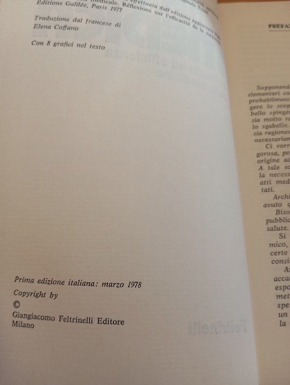 L'inflazione medica, Archibald Cochrane, Feltrinelli, 1978