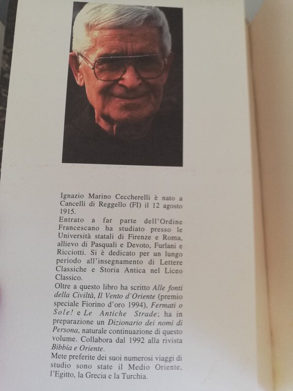 L'origine delle lingue nell'etimologia dei nomi, Ignazio Marino Ceccherelli 1960