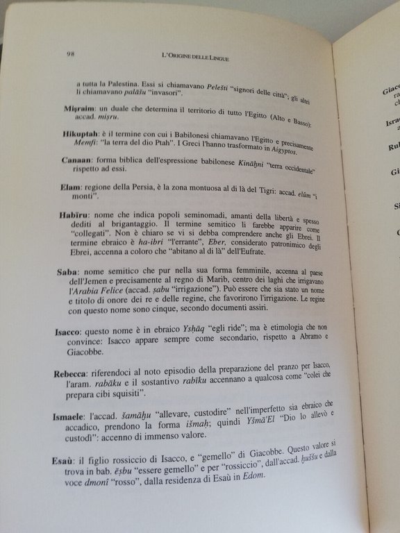 L'origine delle lingue nell'etimologia dei nomi, Ignazio Marino Ceccherelli 1960