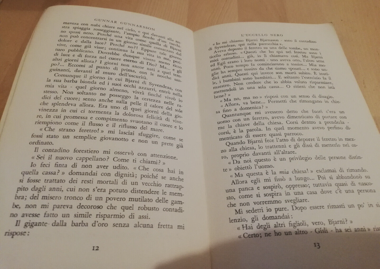 L'uccello nero, Gunnar Gunnarsson, 1936, Mondadori