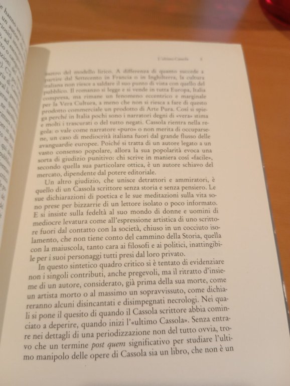 L'ultimo Cassola, Carlo Alberto Madrignani, Editori Riuniti, 1991