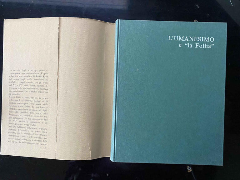 L'Umanesimo e "la Follia", Chastel, Klein, Mesnard, Giorgi, 1971, AFFARONE!!