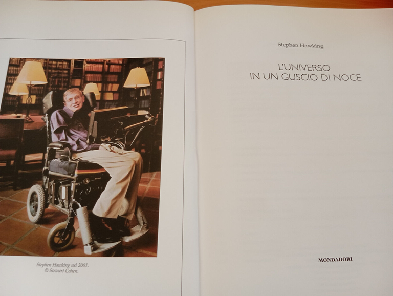 L'universo in un guscio di noce, Stephen Hawking, Mondadori, 2002