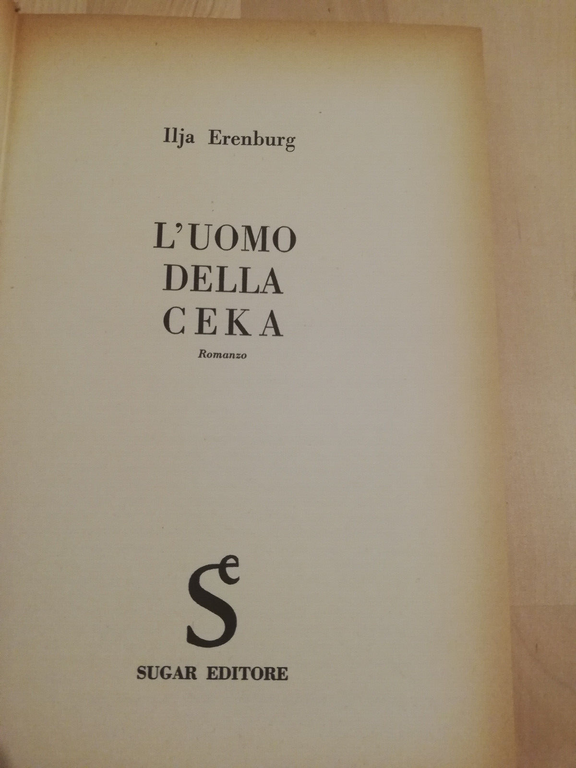 L'uomo della Ceka, Ilja Erenburg, 1963, Sugar