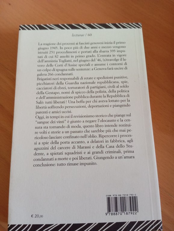 La beffa dei vinti, Andrea Casazza, Il melangolo, 2010
