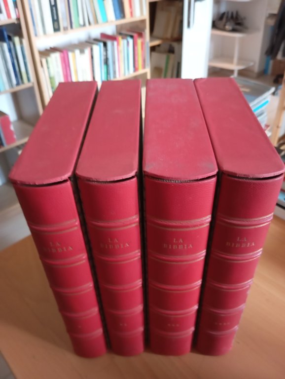 La Bibbia, 4 volumi, Encyclopedia Britannica con custodie, Antonio Martini, …