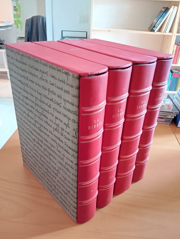 La Bibbia, 4 volumi, Encyclopedia Britannica con custodie, Antonio Martini, …