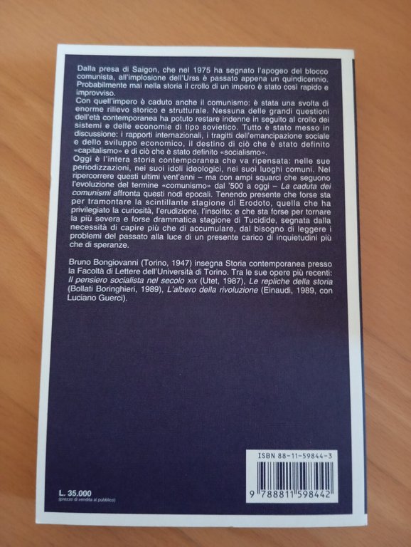 La caduta dei comunismi, Bruno Bongiovanni, Garzanti, 1995