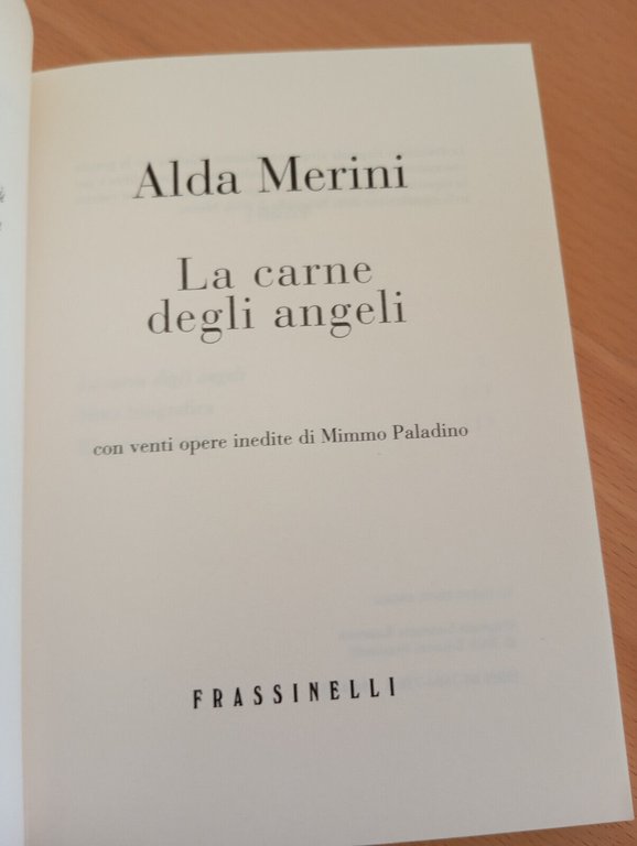 La carne degli angeli, Alda Merini, Frassinelli, 2003