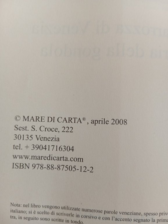 La carrozza di Venezia. Storia della gondola, A. Marzo Magno, … | Immagine Gallery 6