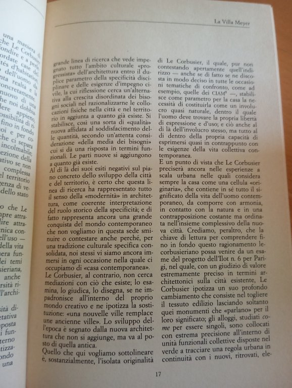 La casa di Le Corbusier, Alfani Canestrari Samonà, 1987