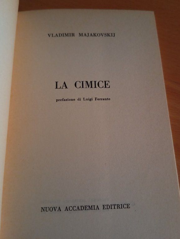 La cimice, Vladimir Majakovskij, Nuova Accademia, 1965