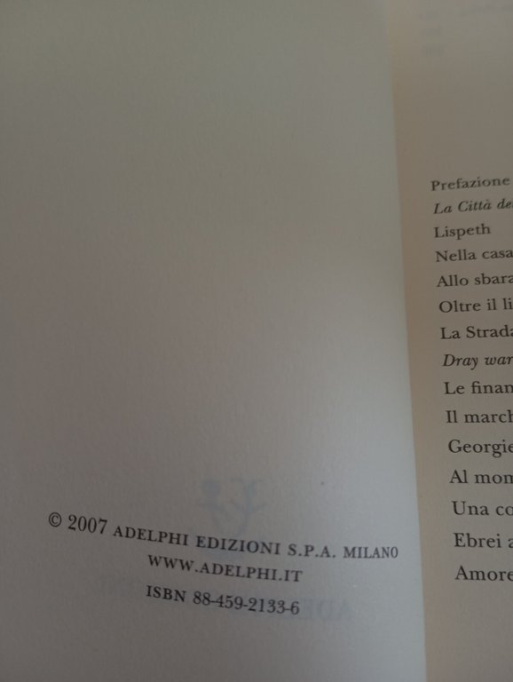 La città della tremenda notte, Rudyard Kipling, Adelphi, 2007