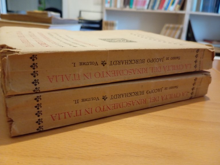 La cività del Rinascimento in Italia, 2 volumi, J. Burckhardt, …