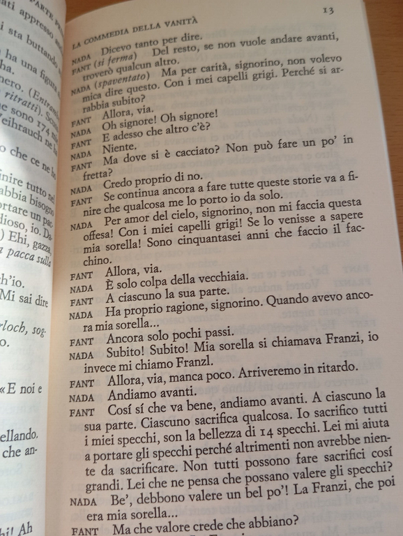La commedia della vanità, Elias Canetti, Einaudi Teatro, 1975