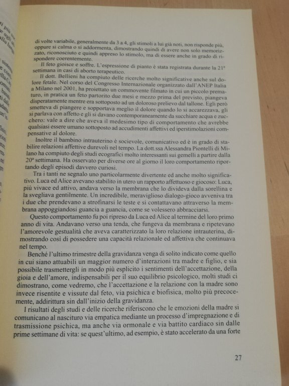 La comunicazione e il dialogo dei nove mesi, Gabriella A. …