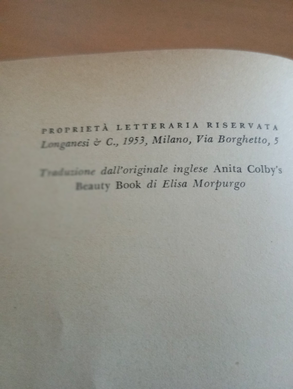 La conquista della bellezza, Anita Colby, Longanesi, 1953 | Immagine Gallery 7