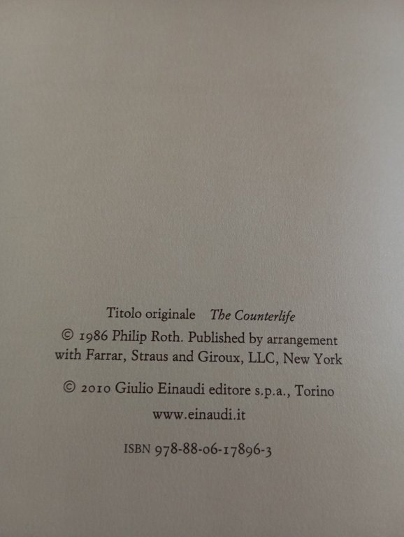 La controvita, Philip Roth, Einaudi, 2010 | Immagine Gallery 8