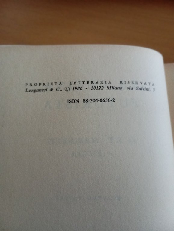 La cucina futurista, Marinetti - Fillia, Longanesi, 1986