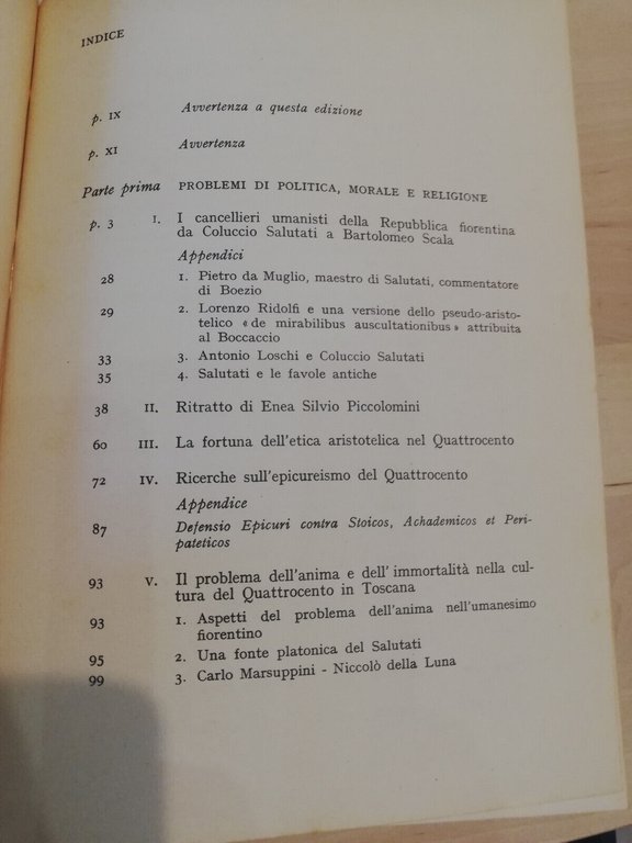 La cultura filosofica del Rinascimento italiano, Eugenio Garin, Sansoni, 1979