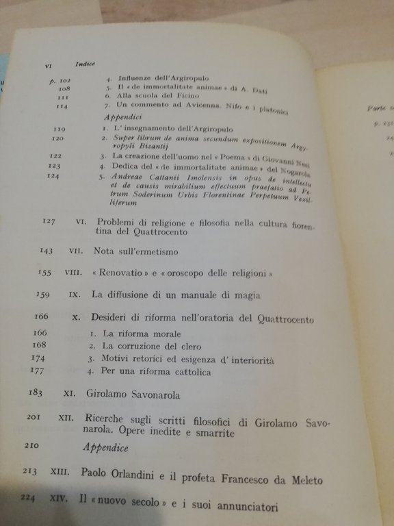 La cultura filosofica del Rinascimento italiano, Eugenio Garin, Sansoni, 1979