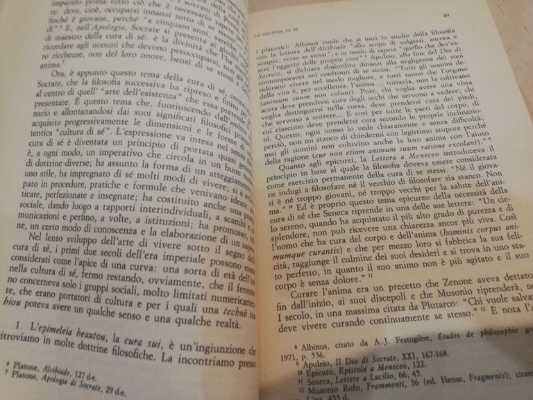 La cura di s, Michel Foucault, Feltrinelli, 1985