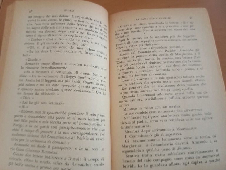 La dama della camelie, Alessandro Dumas figlio, BMM Mondadori, 1953